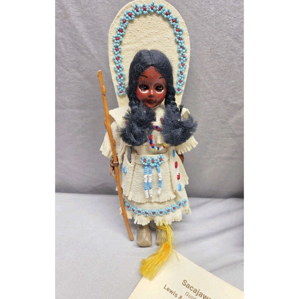 Vintage 1986 Carlson Dolls Co Sacajawea Lewis Clark Expedition Native American